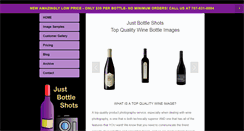 Desktop Screenshot of justbottleshots.com